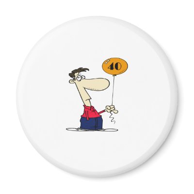 40th Birthday Magnet by Eholidayz