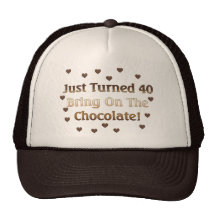 40th Birthday Means Chocolate Hat