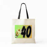 40th birthday merchandise canvas bags