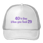 40th Birthday Mesh Hats