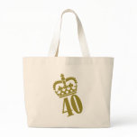 40th Birthday - Number – Fourty Canvas Bag