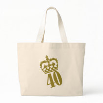 40th Birthday - Number – Fourty Canvas Bag