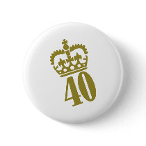 40th Birthday - Number – Fourty buttons