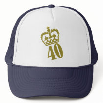 40th Birthday - Number – Fourty Trucker Hat