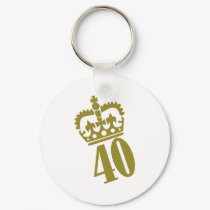 40th Birthday - Number – Fourty keychains