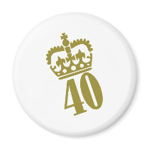40th Birthday - Number – Fourty Magnets