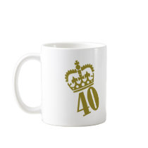 40th Birthday - Number – Fourty Mug