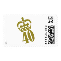 40th Birthday - Number – Fourty postage