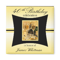 40th Birthday Party Favor/Souvenier Magnet