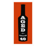 40th Birthday Party Invitation Aged to Perfection