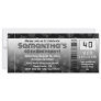 40th Birthday Party Invitation, Black Ticket 40th Birthday Party Invitation, Black Ticket