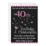 40th Birthday Party Invitation - Cocktail Glass 40th Birthday Party Invitation - Cocktail Glass