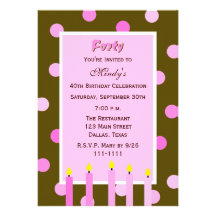 40th Birthday Party Ideas  Women on 40 S Invitations  3 200  40 S Announcements   Invites