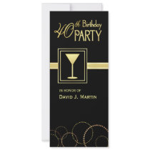 40th Birthday Party Invitations