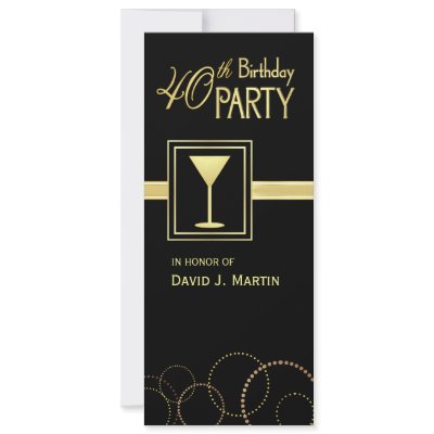 40th Birthday Party Invitations by SquirrelHugger