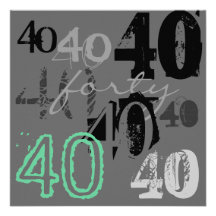 40th Birthday Party Invitations