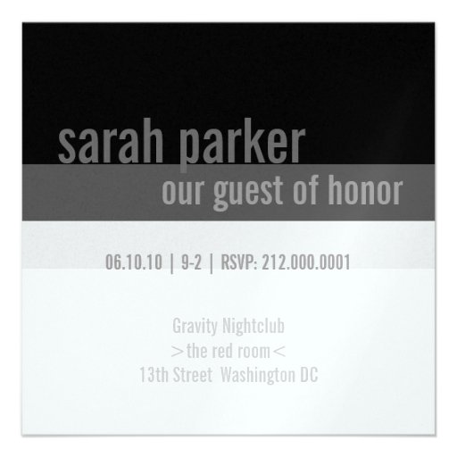 40th Birthday Party Invitations {Silver}