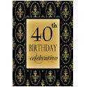 40th Birthday Party Personalized Invitation invitation