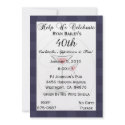 40th Birthday Party Personalized Invitation