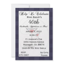 40th Birthday Party Personalized Invitation
