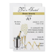 40th Birthday Party Personalized Invitation