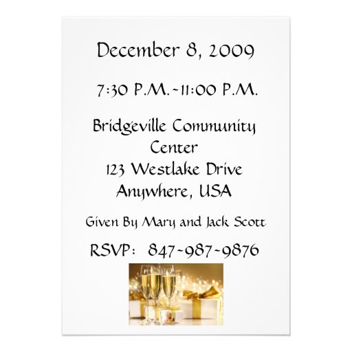 40th Birthday Party Personalized Invitation