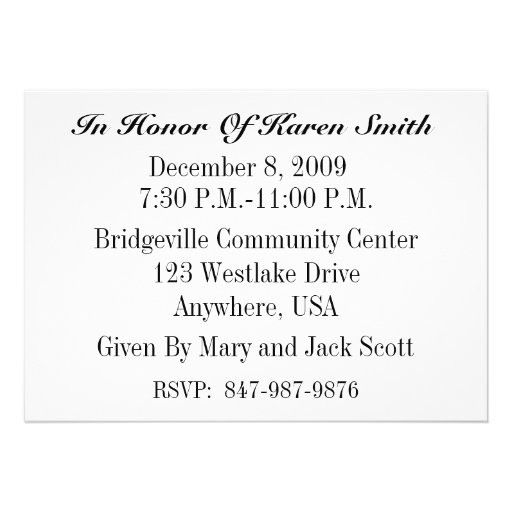 40th Birthday Party Personalized Invitation