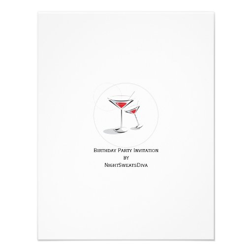 40th Birthday Party Personalized Invitation