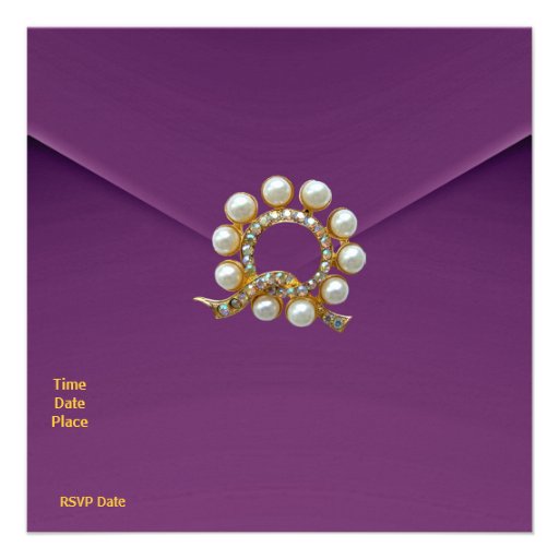 40th Birthday Party Rich Plum Velvet Image Custom Invites