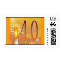 40th Birthday Postage postage
