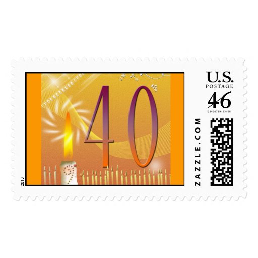 40th Birthday Postage