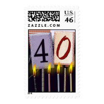 40th Birthday Postage Stamp