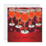 40th Birthday Red Wine Glass Personalized Invites