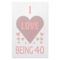 40th Birthday Stationery