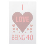 40th Birthday Stationery