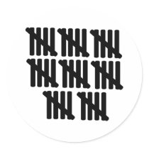 40th birthday round stickers