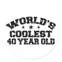 40th Birthday Sticker