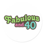 40th Birthday Sticker