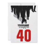 40th Birthday Swingers Rat Pack Party Custom Announcements