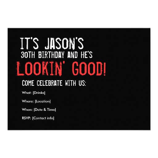 40th Birthday - TEN to the Fourth Custom Announcements