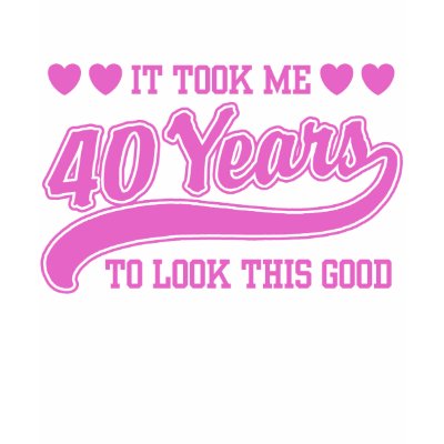 40th Birthday t-shirts