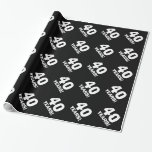 40th Birthday wrapping paper