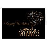 40th Black Balloons Birthday | Diy Words Stationery Note Card