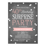 40th Confetti Surprise Party Invitation | Birthday