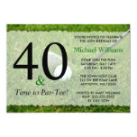 40th Golf Birthday Party Custom Invite