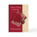 40th Ruby Wedding Anniversary congratulations cards