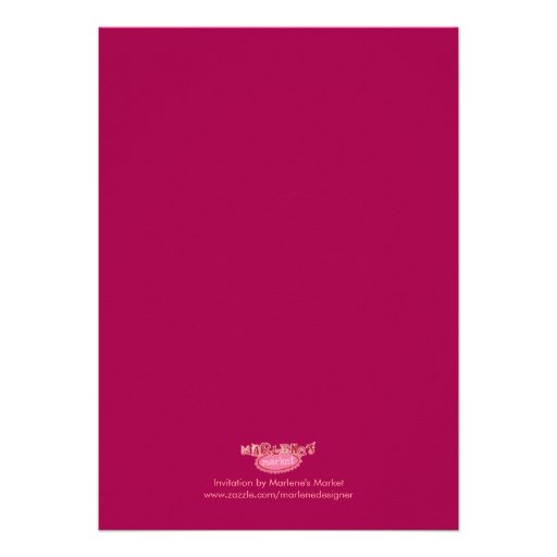 40th Ruby Wedding Anniversary Invitation