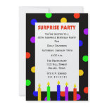 40th Surprise Birthday Party Invitation -- Dots
