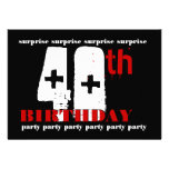 40th SURPRISE Birthday Party Invitation Template