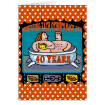 40th Wedding Anniversary Gifts Greeting Cards